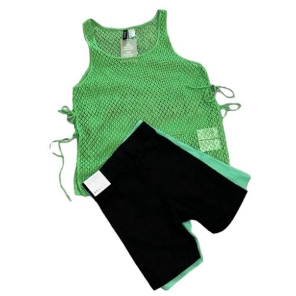 H&M Bundle Top/Biker Shorts(Size Small) - Picture 1 of 8